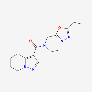 N-ethyl-N-[(5-ethyl-1,3,4-oxadiazol-2-yl)methyl]-4,5,6,7-tetrahydropyrazolo[1,5-a]pyridine-3-carboxamide