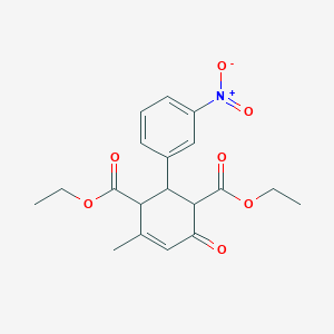 diethyl 4-methyl-2-(3-nitrophenyl)-6-oxo-4-cyclohexene-1,3-dicarboxylate