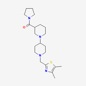 1'-[(4,5-dimethyl-1,3-thiazol-2-yl)methyl]-3-(pyrrolidin-1-ylcarbonyl)-1,4'-bipiperidine