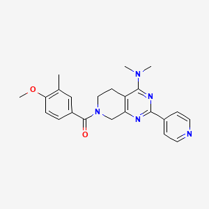 7-(4-methoxy-3-methylbenzoyl)-N,N-dimethyl-2-pyridin-4-yl-5,6,7,8-tetrahydropyrido[3,4-d]pyrimidin-4-amine