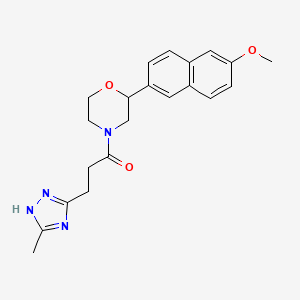 2-(6-methoxy-2-naphthyl)-4-[3-(5-methyl-1H-1,2,4-triazol-3-yl)propanoyl]morpholine