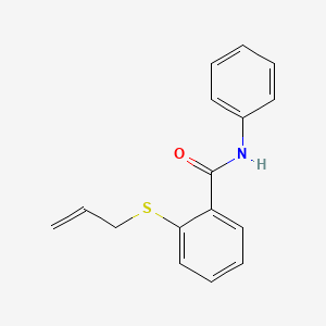 molecular formula C16H15NOS B5412892 2-(allylthio)-N-phenylbenzamide 