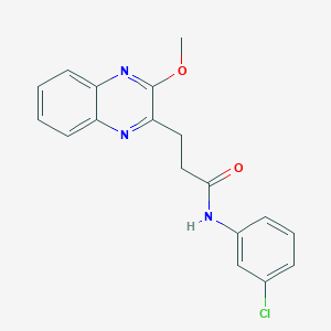 N-(3-chlorophenyl)-3-(3-methoxyquinoxalin-2-yl)propanamide