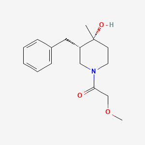 molecular formula C16H23NO3 B5412908 (3S*,4R*)-3-benzyl-1-(methoxyacetyl)-4-methyl-4-piperidinol 