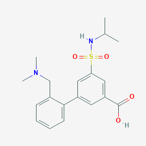 2'-[(dimethylamino)methyl]-5-[(isopropylamino)sulfonyl]biphenyl-3-carboxylic acid