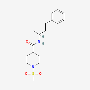 N-(1-methyl-3-phenylpropyl)-1-(methylsulfonyl)-4-piperidinecarboxamide