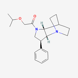 (2R*,3S*,6R*)-5-(isopropoxyacetyl)-3-phenyl-1,5-diazatricyclo[5.2.2.0~2,6~]undecane