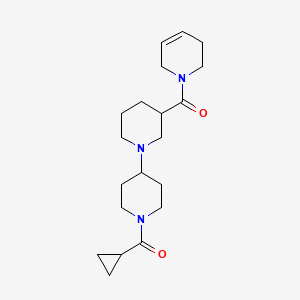 molecular formula C20H31N3O2 B5413012 1'-(cyclopropylcarbonyl)-3-(3,6-dihydropyridin-1(2H)-ylcarbonyl)-1,4'-bipiperidine 