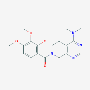 molecular formula C19H24N4O4 B5413020 N,N-dimethyl-7-(2,3,4-trimethoxybenzoyl)-5,6,7,8-tetrahydropyrido[3,4-d]pyrimidin-4-amine 