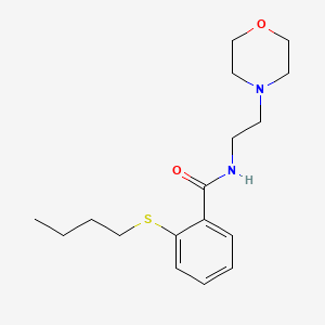 2-(butylsulfanyl)-N-[2-(morpholin-4-yl)ethyl]benzamide