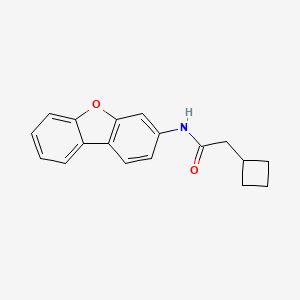 molecular formula C18H17NO2 B5413057 2-cyclobutyl-N-(dibenzo[b,d]furan-3-yl)acetamide 