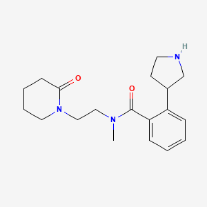 N-methyl-N-[2-(2-oxo-1-piperidinyl)ethyl]-2-(3-pyrrolidinyl)benzamide hydrochloride