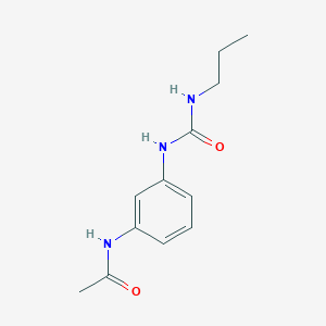 molecular formula C12H17N3O2 B5413098 N-{3-[(propylcarbamoyl)amino]phenyl}acetamide 