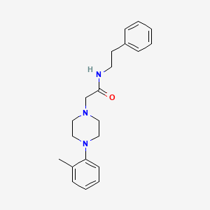 2-[4-(2-methylphenyl)piperazin-1-yl]-N-(2-phenylethyl)acetamide