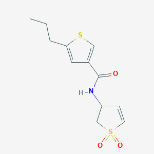 N-(1,1-dioxido-2,3-dihydro-3-thienyl)-5-propylthiophene-3-carboxamide