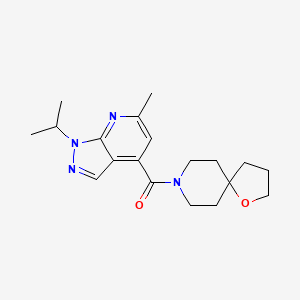 8-[(1-isopropyl-6-methyl-1H-pyrazolo[3,4-b]pyridin-4-yl)carbonyl]-1-oxa-8-azaspiro[4.5]decane