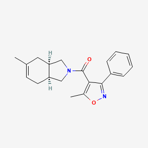 [(3aR,7aS)-5-methyl-1,3,3a,4,7,7a-hexahydroisoindol-2-yl]-(5-methyl-3-phenyl-1,2-oxazol-4-yl)methanone