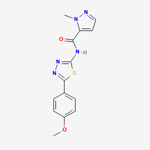 N-[5-(4-methoxyphenyl)-1,3,4-thiadiazol-2-yl]-1-methyl-1H-pyrazole-5-carboxamide