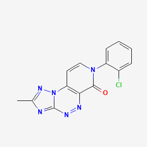 7-(2-chlorophenyl)-2-methylpyrido[4,3-e][1,2,4]triazolo[5,1-c][1,2,4]triazin-6(7H)-one