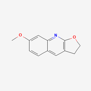 molecular formula C12H11NO2 B5413327 7-methoxy-2,3-dihydrofuro[2,3-b]quinoline CAS No. 73863-58-8