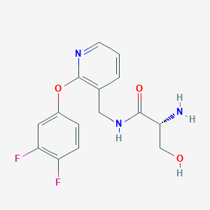 N~1~-{[2-(3,4-difluorophenoxy)pyridin-3-yl]methyl}-D-serinamide