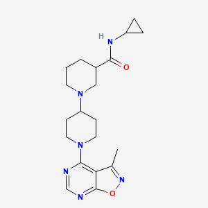 N-cyclopropyl-1'-(3-methylisoxazolo[5,4-d]pyrimidin-4-yl)-1,4'-bipiperidine-3-carboxamide