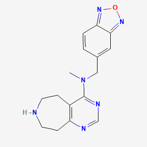 molecular formula C16H18N6O B5413419 N-(2,1,3-benzoxadiazol-5-ylmethyl)-N-methyl-6,7,8,9-tetrahydro-5H-pyrimido[4,5-d]azepin-4-amine dihydrochloride 