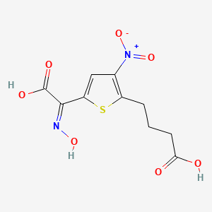 4-{5-[carboxy(hydroxyimino)methyl]-3-nitro-2-thienyl}butanoic acid