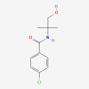 molecular formula C11H14ClNO2 B5413462 4-chloro-N-(1-hydroxy-2-methylpropan-2-yl)benzamide 