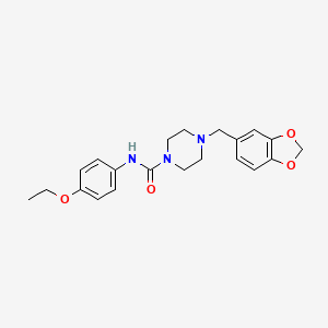 4-[(2H-13-BENZODIOXOL-5-YL)METHYL]-N-(4-ETHOXYPHENYL)PIPERAZINE-1-CARBOXAMIDE