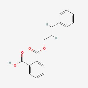 molecular formula C17H14O4 B5413484 2-{[(3-phenyl-2-propen-1-yl)oxy]carbonyl}benzoic acid 