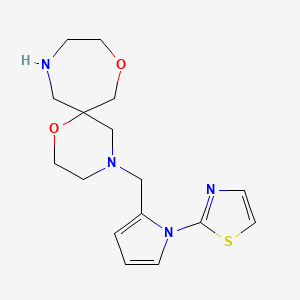 4-{[1-(1,3-thiazol-2-yl)-1H-pyrrol-2-yl]methyl}-1,8-dioxa-4,11-diazaspiro[5.6]dodecane