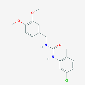 N-(5-chloro-2-methylphenyl)-N'-(3,4-dimethoxybenzyl)urea