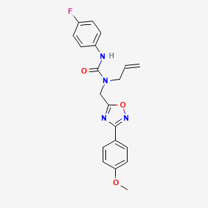 N-allyl-N'-(4-fluorophenyl)-N-{[3-(4-methoxyphenyl)-1,2,4-oxadiazol-5-yl]methyl}urea