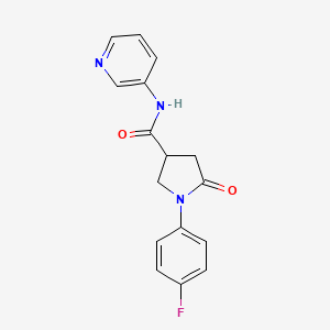 1-(4-fluorophenyl)-5-oxo-N-(pyridin-3-yl)pyrrolidine-3-carboxamide