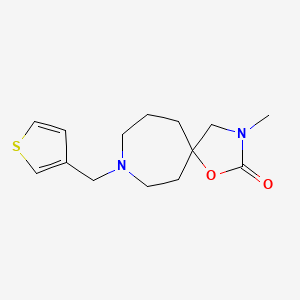 molecular formula C14H20N2O2S B5413699 3-methyl-8-(3-thienylmethyl)-1-oxa-3,8-diazaspiro[4.6]undecan-2-one 