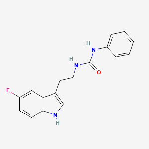 molecular formula C17H16FN3O B5413702 1-[2-(5-fluoro-1H-indol-3-yl)ethyl]-3-phenylurea 