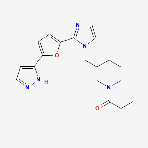 1-isobutyryl-3-({2-[5-(1H-pyrazol-3-yl)-2-furyl]-1H-imidazol-1-yl}methyl)piperidine