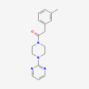 2-(3-METHYLPHENYL)-1-[4-(2-PYRIMIDINYL)PIPERAZINO]-1-ETHANONE