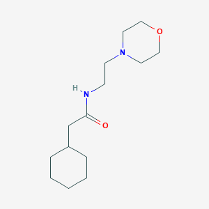 molecular formula C14H26N2O2 B5413825 2-cyclohexyl-N-(2-morpholin-4-ylethyl)acetamide 