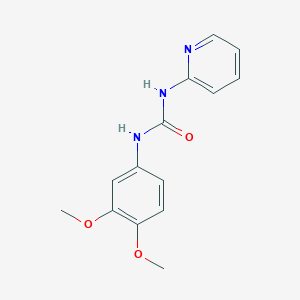 molecular formula C14H15N3O3 B5413832 N-(3,4-dimethoxyphenyl)-N'-2-pyridinylurea 