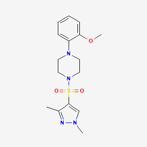 1-[(1,3-dimethyl-1H-pyrazol-4-yl)sulfonyl]-4-(2-methoxyphenyl)piperazine