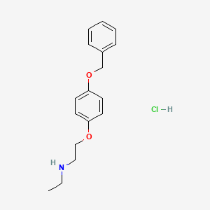 N-ethyl-2-(4-phenylmethoxyphenoxy)ethanamine;hydrochloride