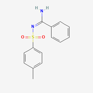 molecular formula C14H14N2O2S B5413916 (E)-N'-tosylbenzimidamide 