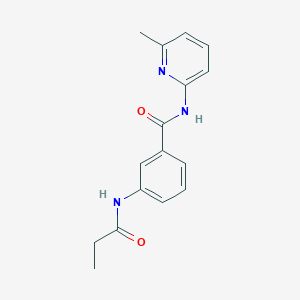 N-(6-methylpyridin-2-yl)-3-(propanoylamino)benzamide