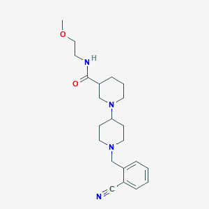 1'-(2-cyanobenzyl)-N-(2-methoxyethyl)-1,4'-bipiperidine-3-carboxamide