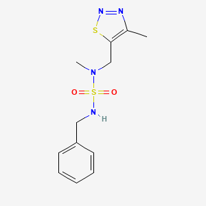 N'-benzyl-N-methyl-N-[(4-methyl-1,2,3-thiadiazol-5-yl)methyl]sulfamide