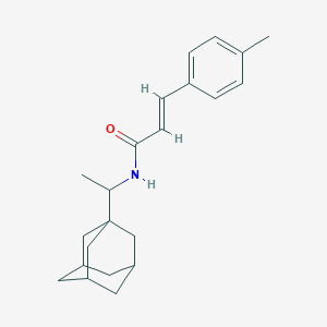 molecular formula C22H29NO B5414006 N-[1-(1-adamantyl)ethyl]-3-(4-methylphenyl)acrylamide 