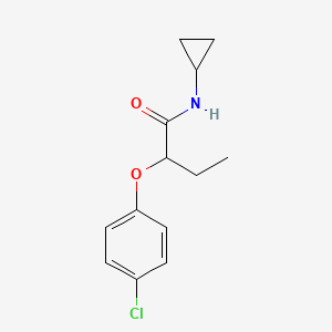 2-(4-chlorophenoxy)-N-cyclopropylbutanamide