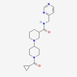 1'-(cyclopropylcarbonyl)-N-(pyrimidin-4-ylmethyl)-1,4'-bipiperidine-3-carboxamide